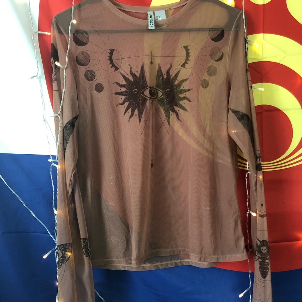 Sheer Long-sleeve Shirt